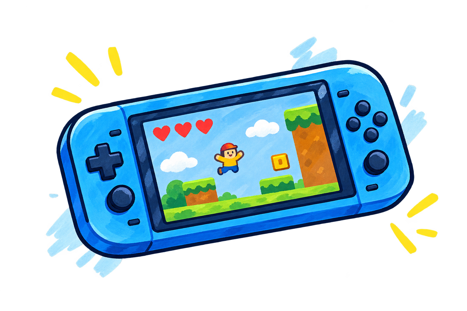 ゲームづくりのイメージイラスト